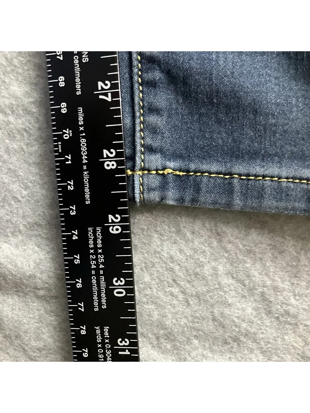 Michael Kors Womens Size 12 Mid Rise Izzy Skinny Blue Denim Jeans